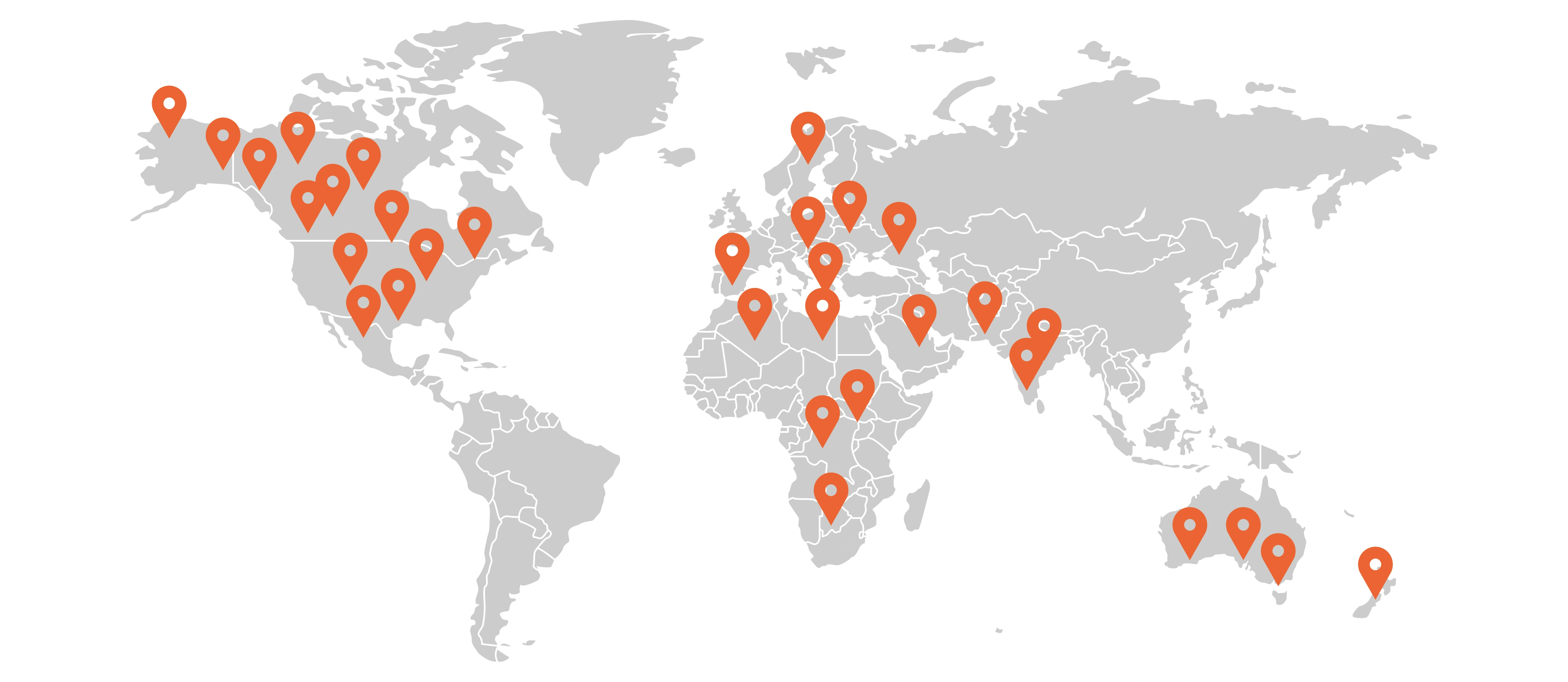 Global regions served by Innovate itt Smart City Solutions